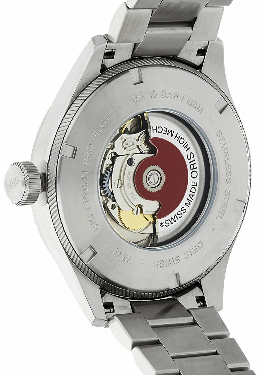 Oris Big Crown ProPilot Automatic Stainless Steel Black Dial Day-Date Mens Watch 752 7698 4164-MB