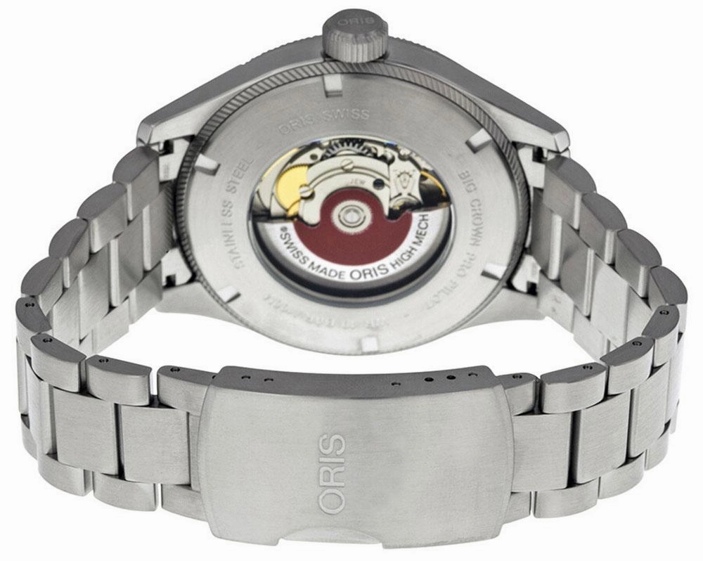 Oris Big Crown ProPilot Automatic Stainless Steel Black Dial Day-Date Mens Watch 752 7698 4164-MB
