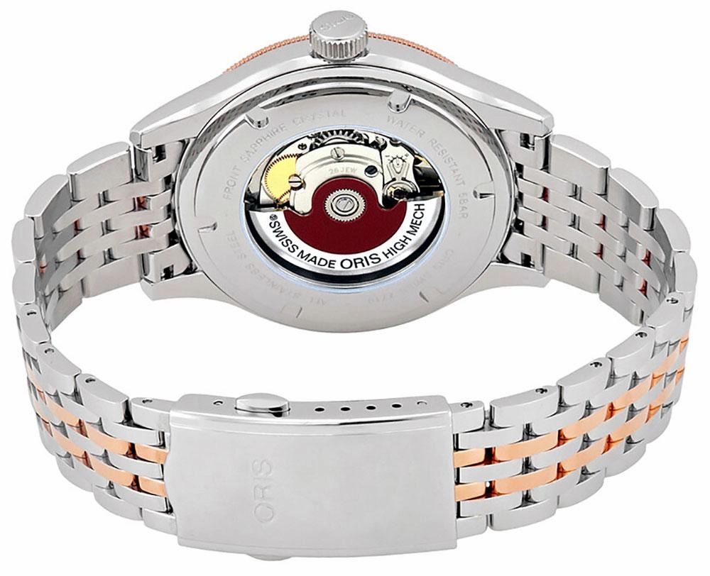 Oris Classic Automatic Two-Tone Stainless Steel Silver-Tone Dial Date Mens Watch 733 7719 4371-MB
