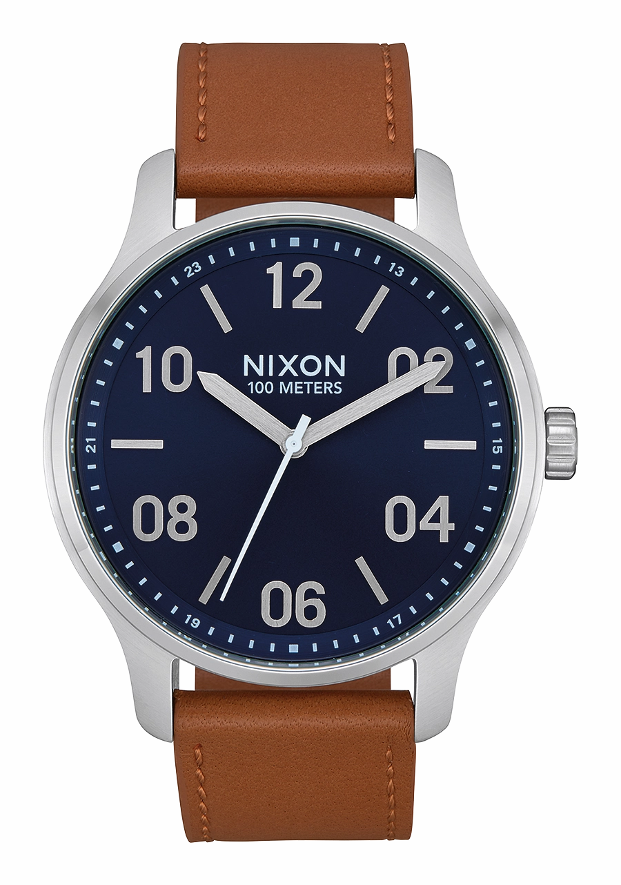 Patrol Leather - Navy / Saddle