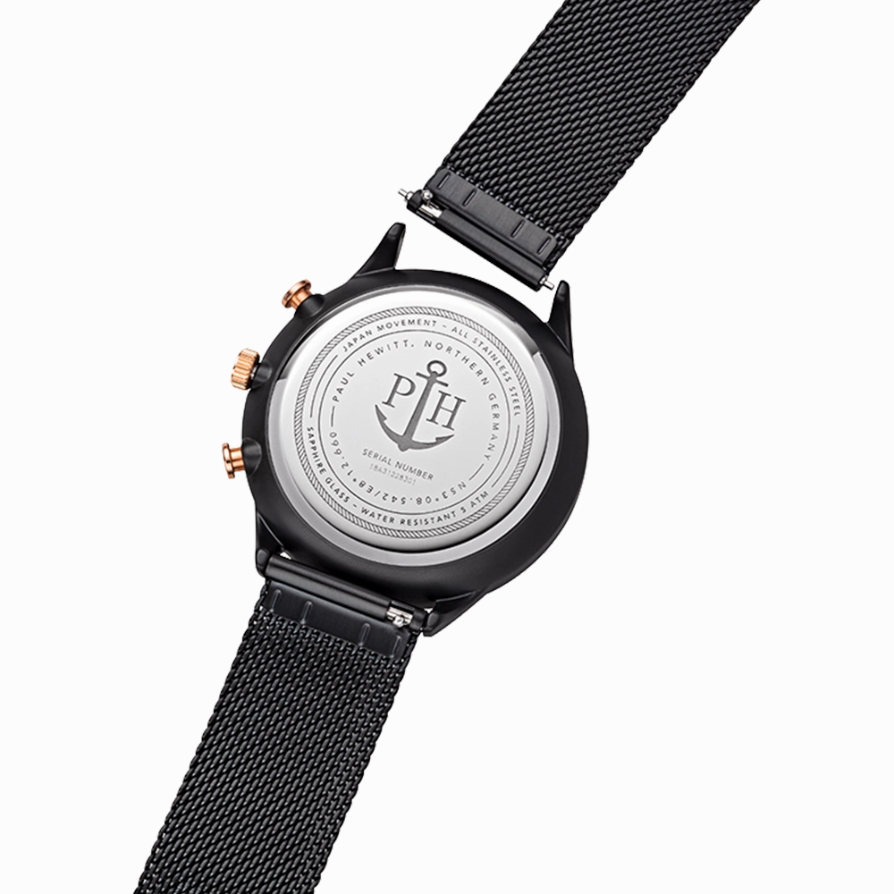 Paul Hewitt Black Sunray Mesh Watch