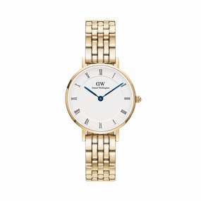 Petite Roman Numerals 5-Link Gold