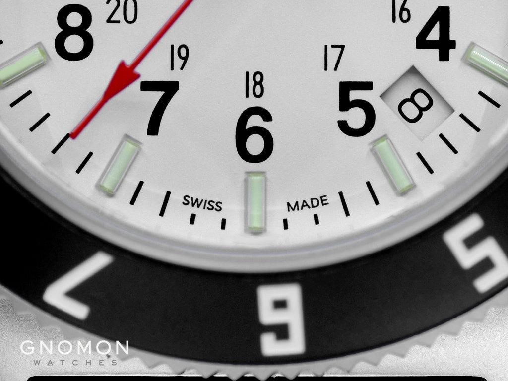 Pilots Navigator Stainless Steel Arctic Quartz w/Date (SSNAV-D) - 3-Piece Rubber Strap Kit Ref. WW194013SS-0530