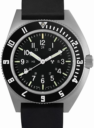 Pilots Navigator Stainless Steel Sterile Dial - 3-Piece Rubber Strap Kit Ref. WW194001SS-0830