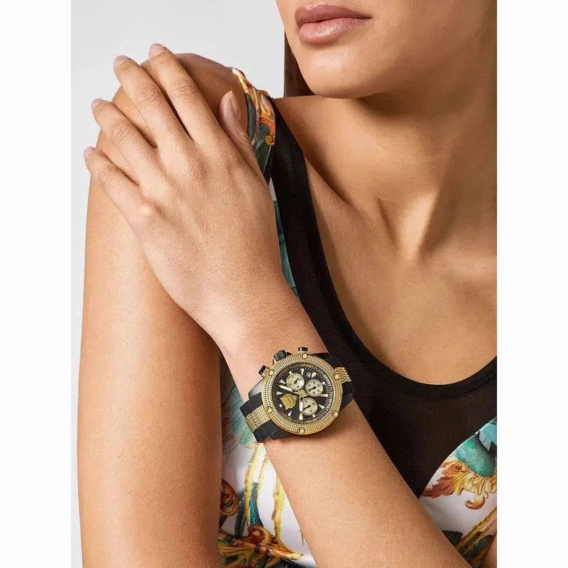 Plein Sport Hurricane Gold Chronograph Watch 44mm