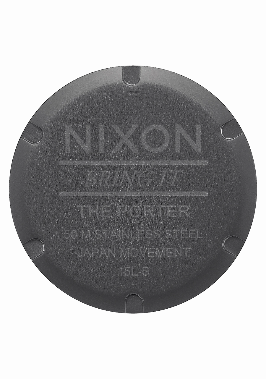 Porter Leather - Gunmetal / Charcoal / Taupe