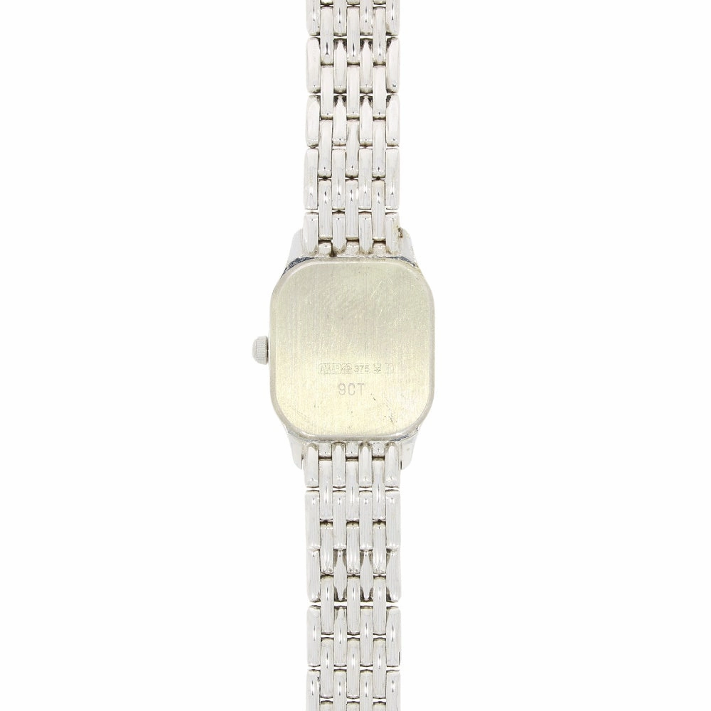 Pre Owned Accurist 9ct White Gold Ladies Bracelet Watch GD1661 RW0606