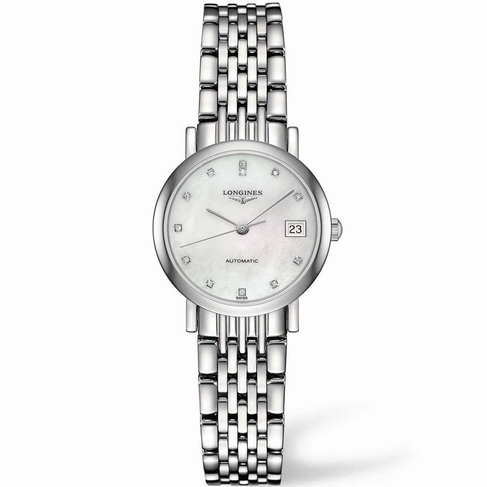 Pre Owned Longines Elegant Collection Ladies Watch L4.309.4.87.6 RW0624 Papers (2022)