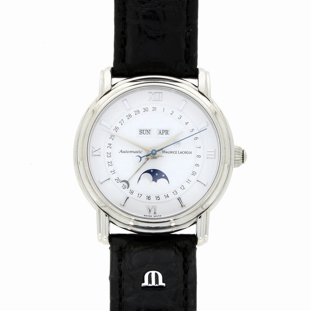 Pre Owned Maurice Lacroix Masterpiece Phase De Lune Mens Automatic Watch 37873 RW0608