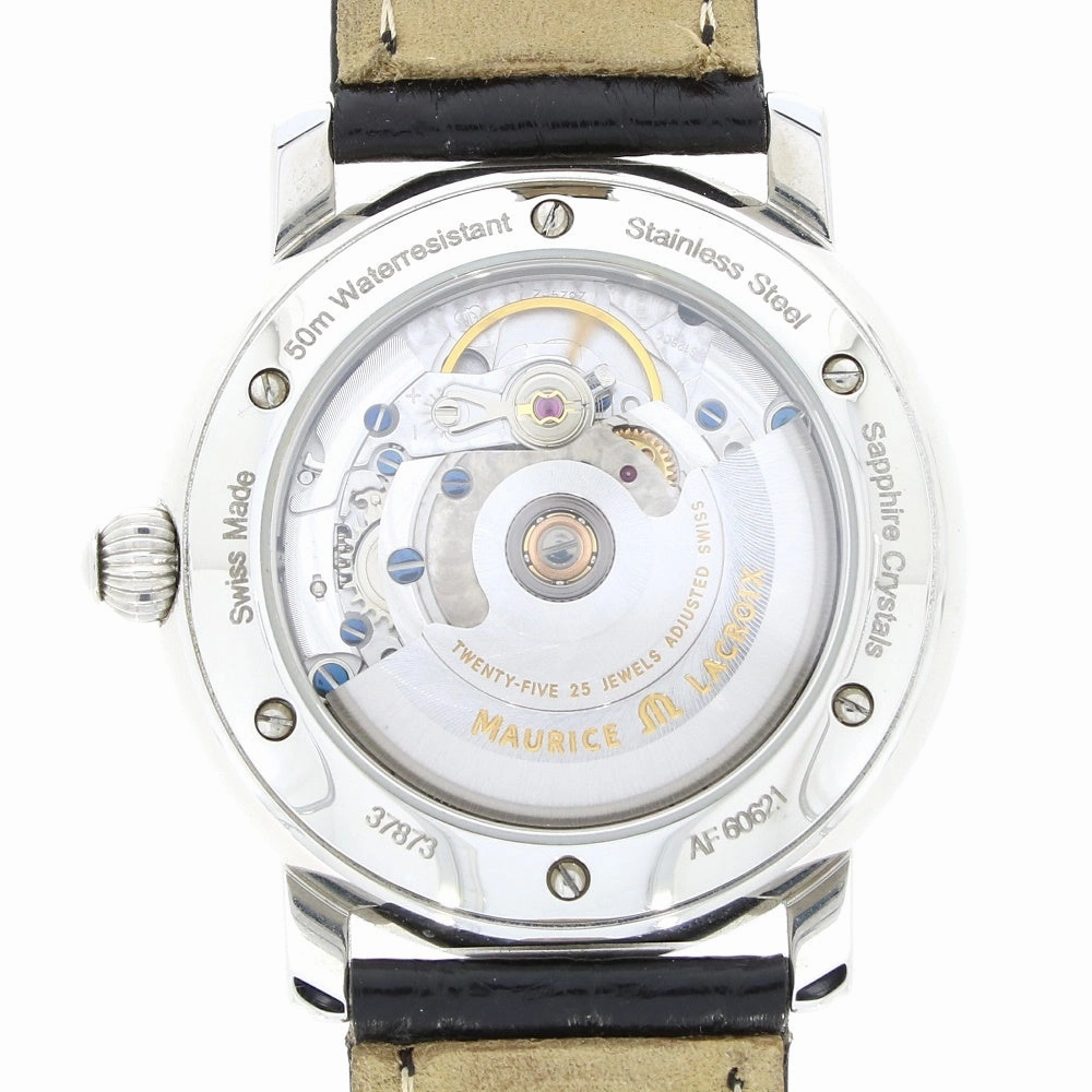 Pre Owned Maurice Lacroix Masterpiece Phase De Lune Mens Automatic Watch 37873 RW0608