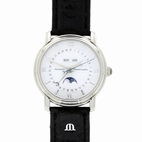 Pre Owned Maurice Lacroix Masterpiece Phase De Lune Mens Automatic Watch 37873 RW0608