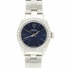 Pre Owned Rolex Oyster Perpetual Diamond Set Ladies Watch 67180 RW0490 (1997)