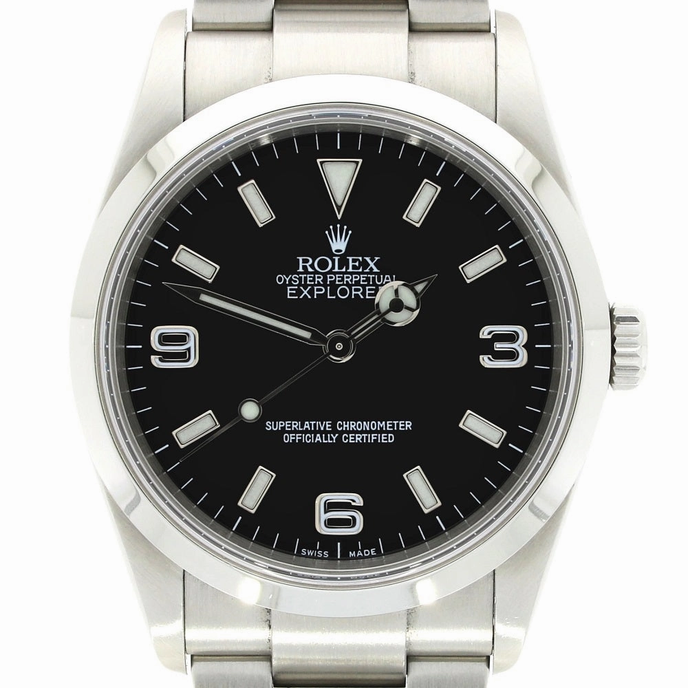 Pre Owned Rolex Oyster Perpetual Explorer 36 Watch 114270 Papers RW0502 (2011)