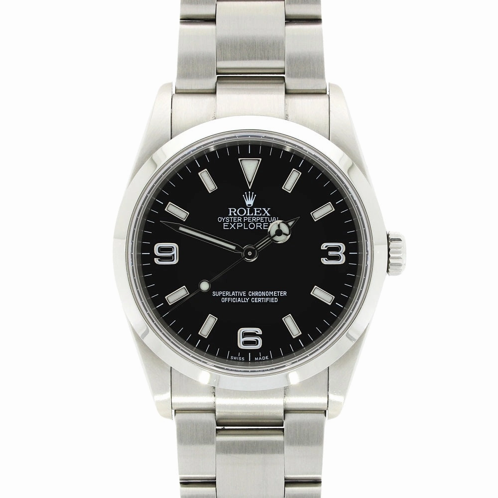 Pre Owned Rolex Oyster Perpetual Explorer 36 Watch 114270 Papers RW0502 (2011)