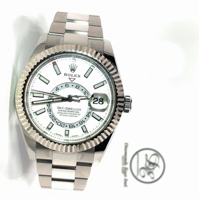 Pre-Owned Rolex Sky-Dweller 326934 White Dial