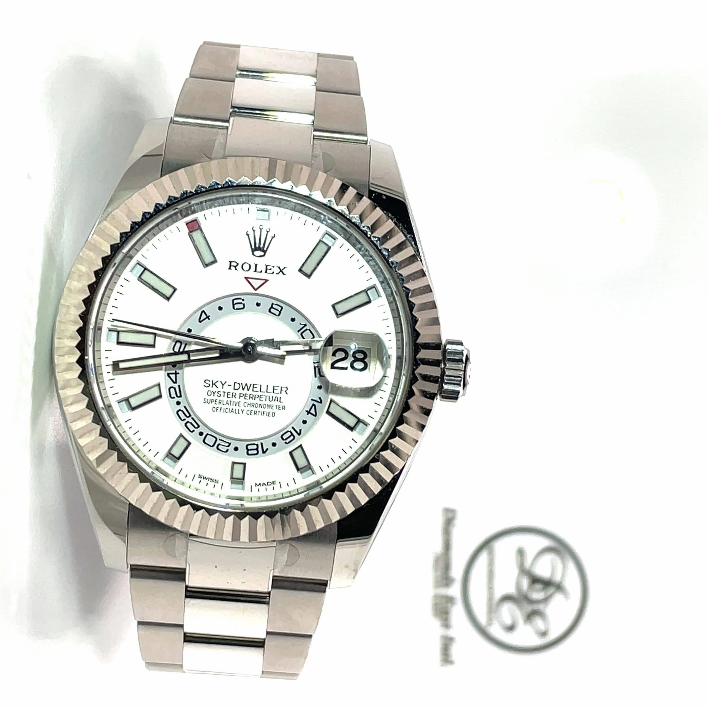 Pre-Owned Rolex Sky-Dweller 326934 White Dial