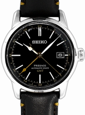 Presage Craftsmanship Urushi GMT Lacquer Black Ref. SARH001