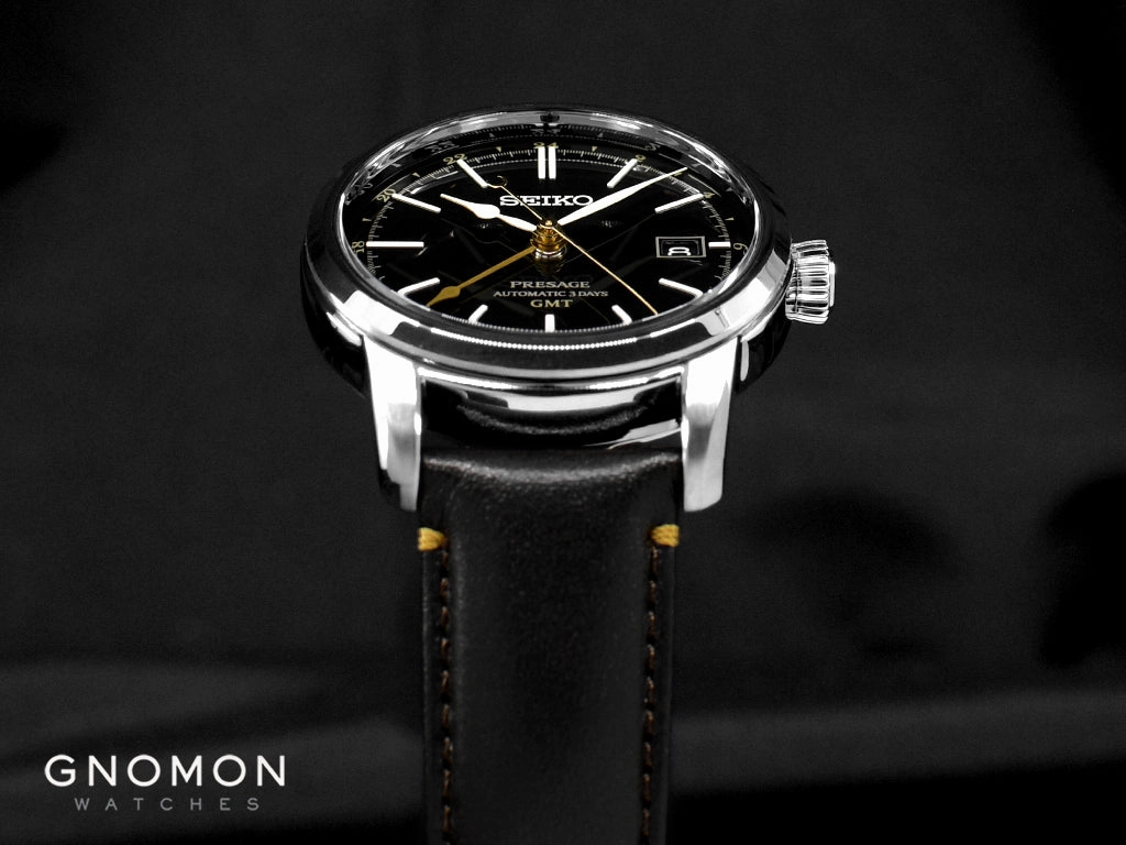 Presage Craftsmanship Urushi GMT Lacquer Black Ref. SARH001