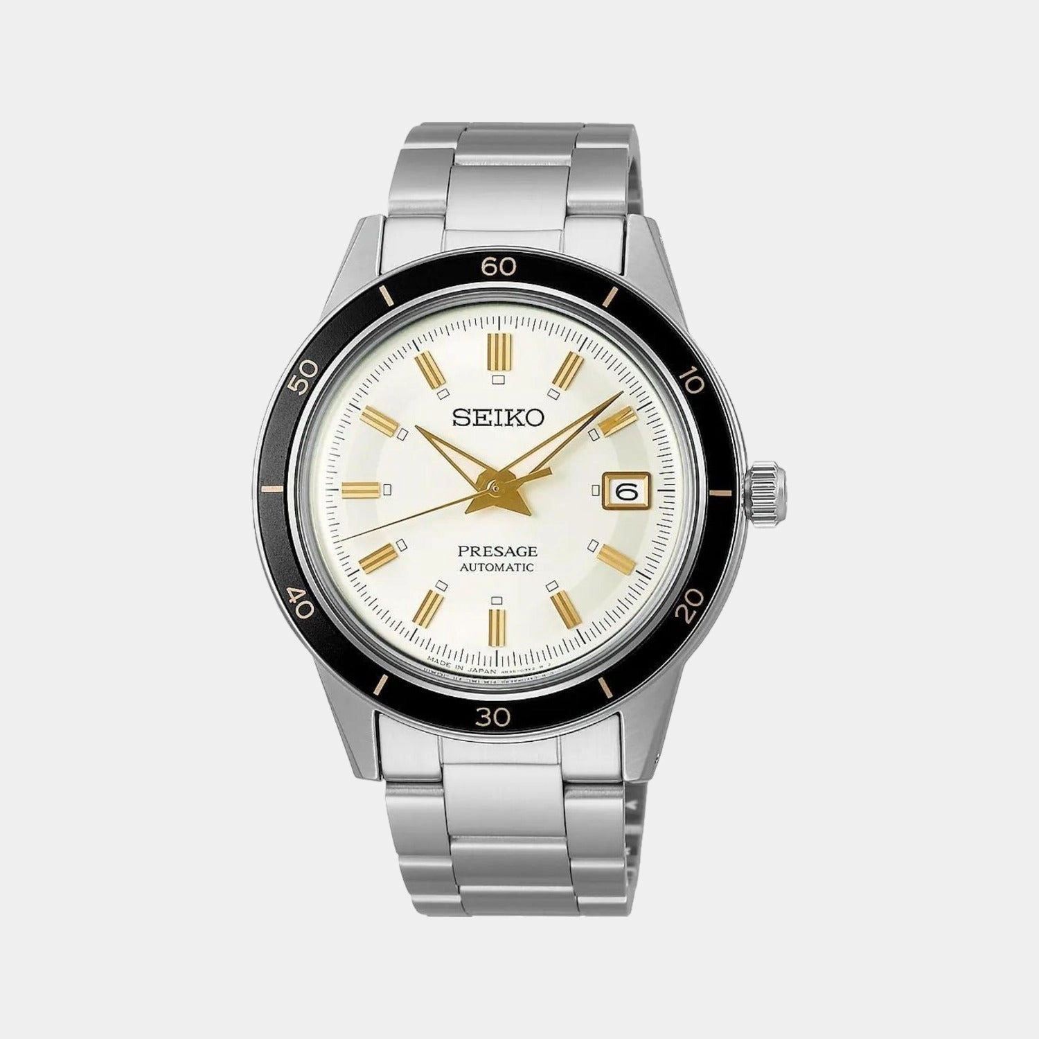 Presage Men Automatic White Dial Analog Stainless Steel Watch SRPG03J1