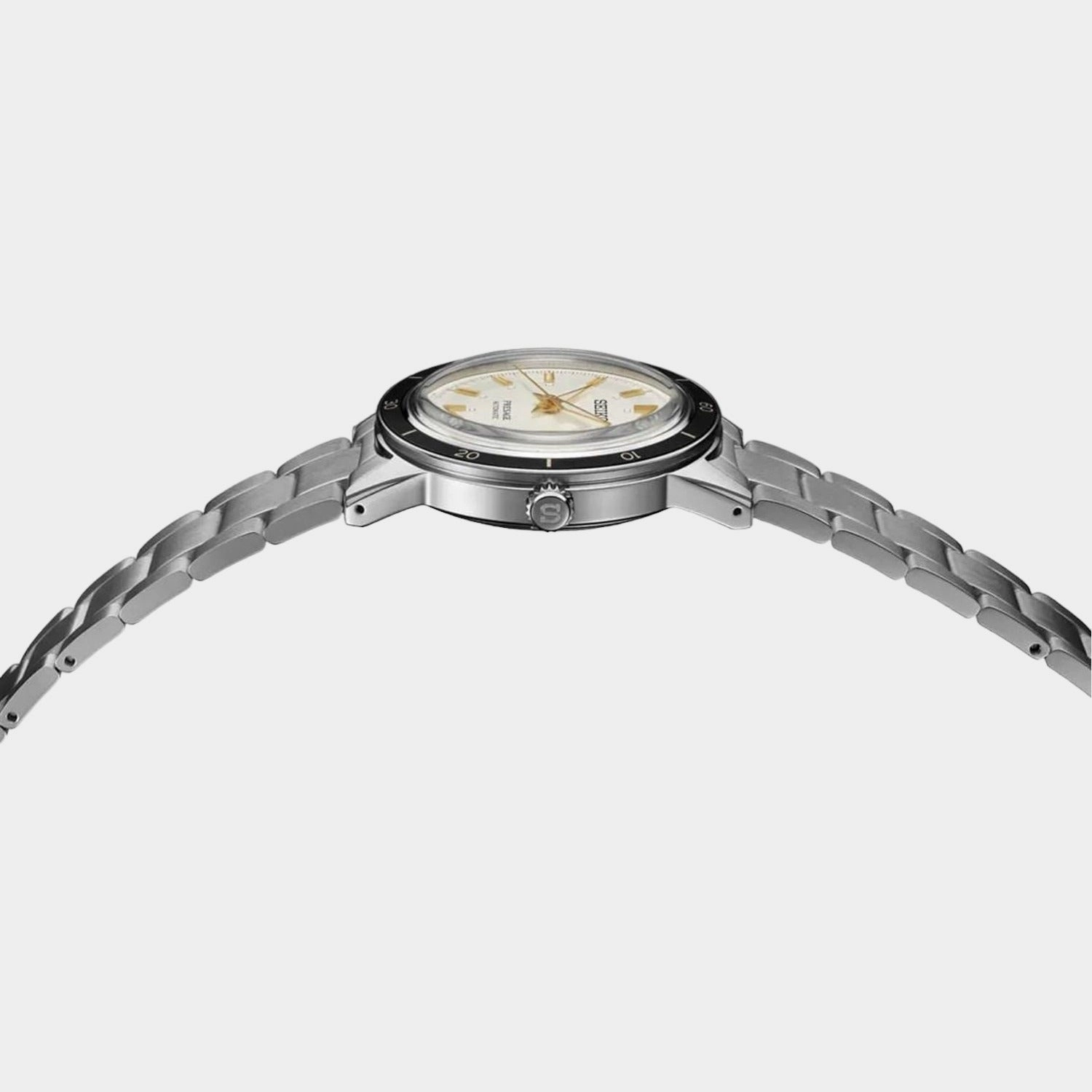 Presage Men Automatic White Dial Analog Stainless Steel Watch SRPG03J1