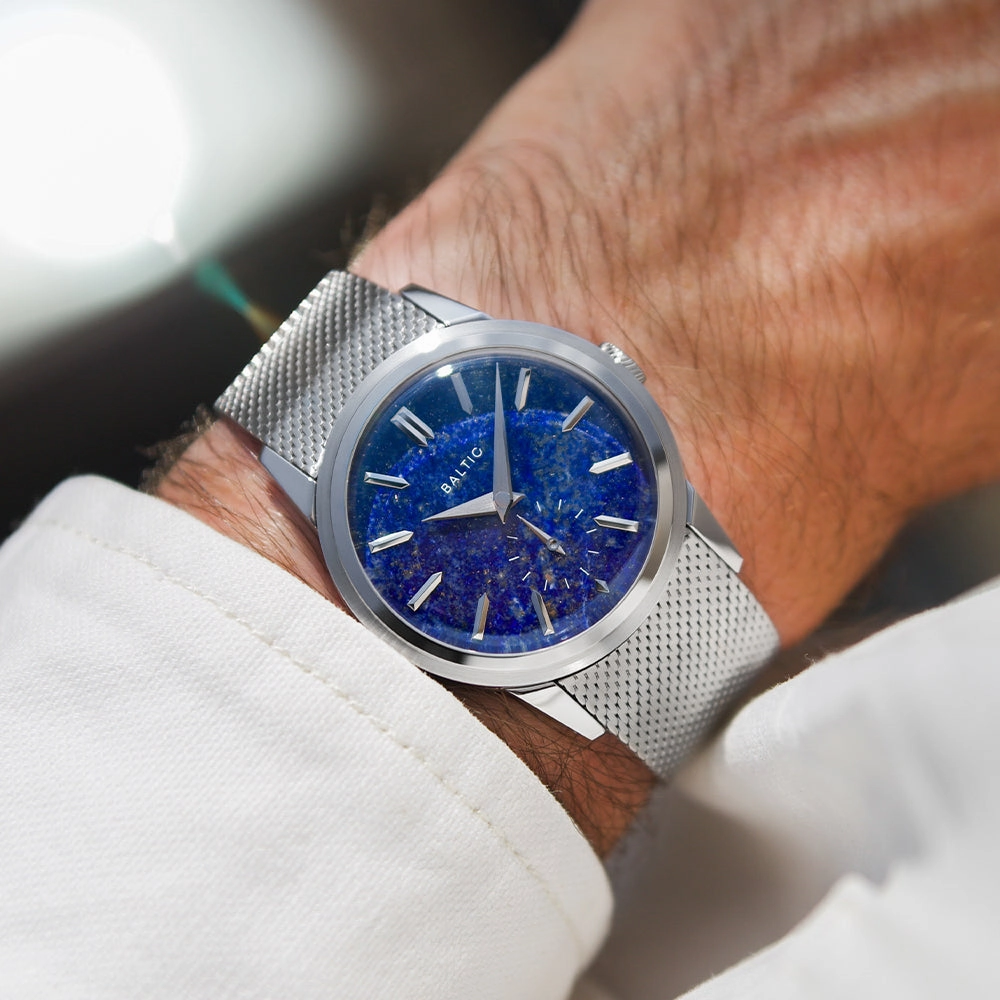 Prismic Paris Limited Edition 36mm - Lapis Lazuli on Mesh Bracelet