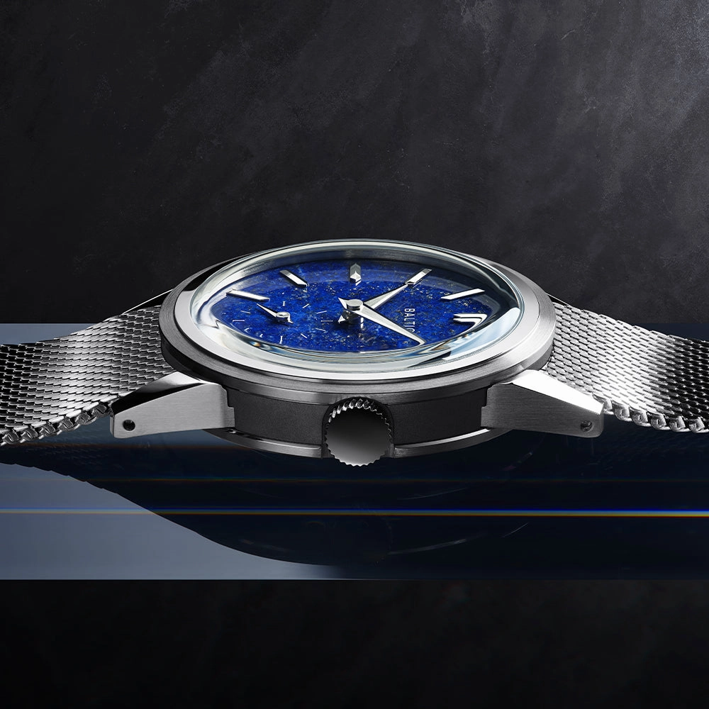 Prismic Paris Limited Edition 36mm - Lapis Lazuli on Mesh Bracelet