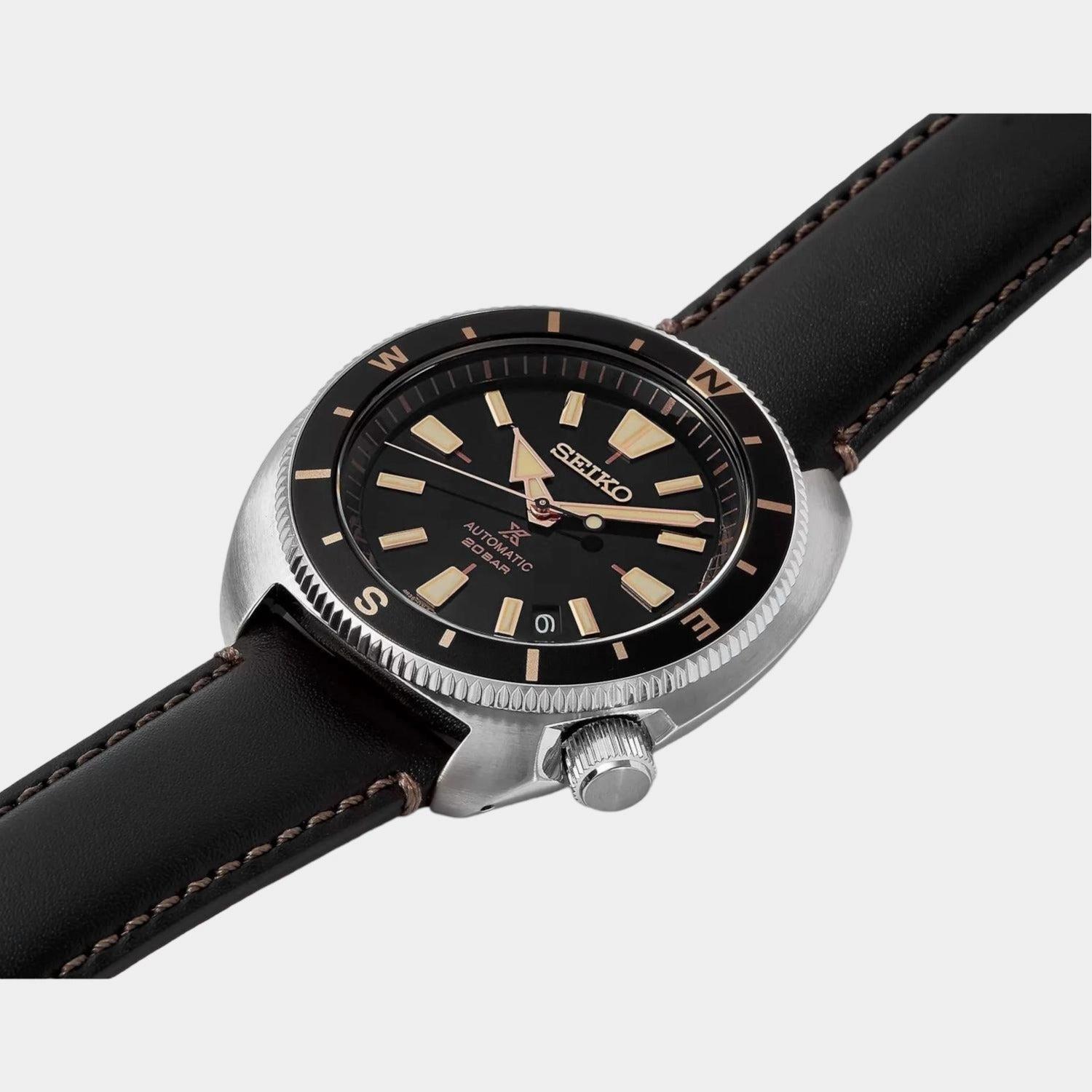 Prospex Men Automatic Black Dial Analog Leather Watch SRPG17K1