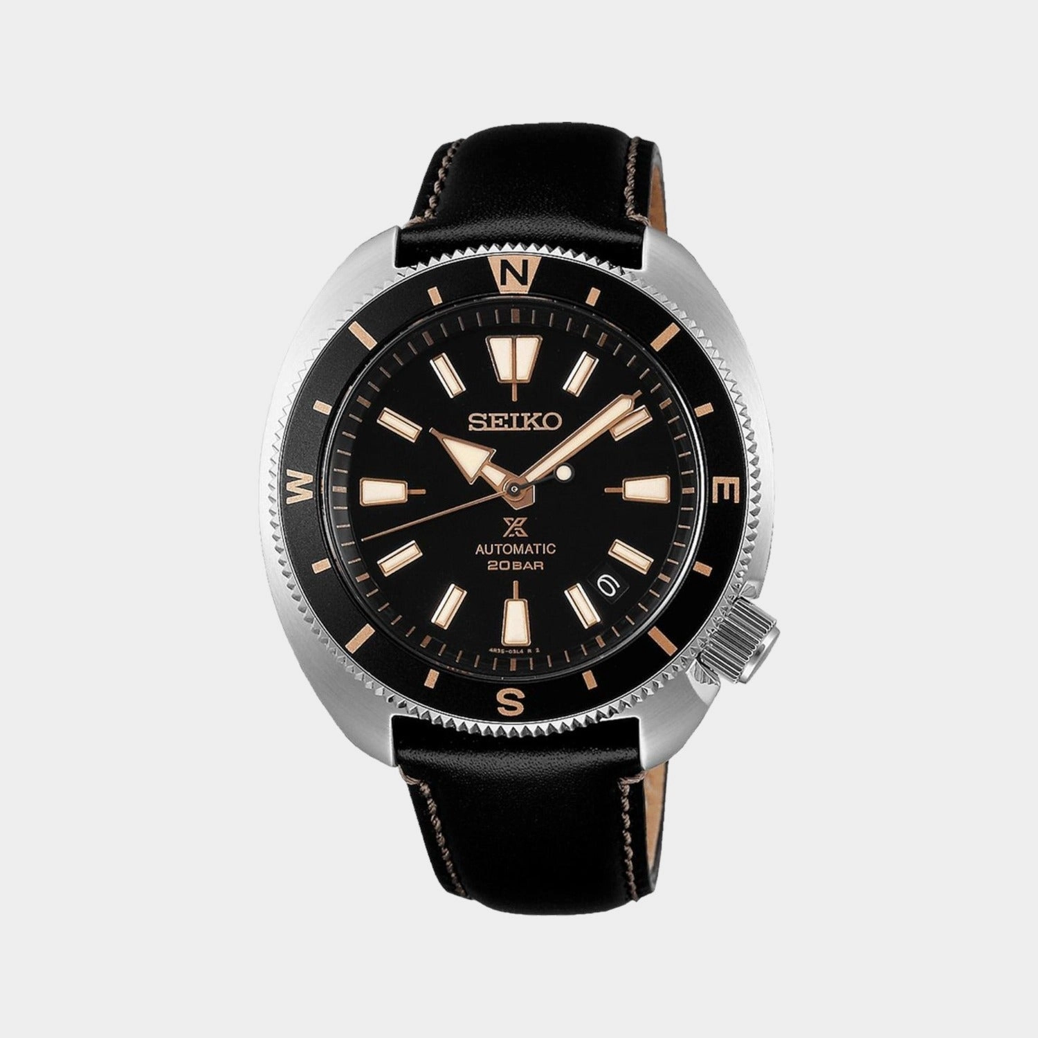 Prospex Men Automatic Black Dial Analog Leather Watch SRPG17K1