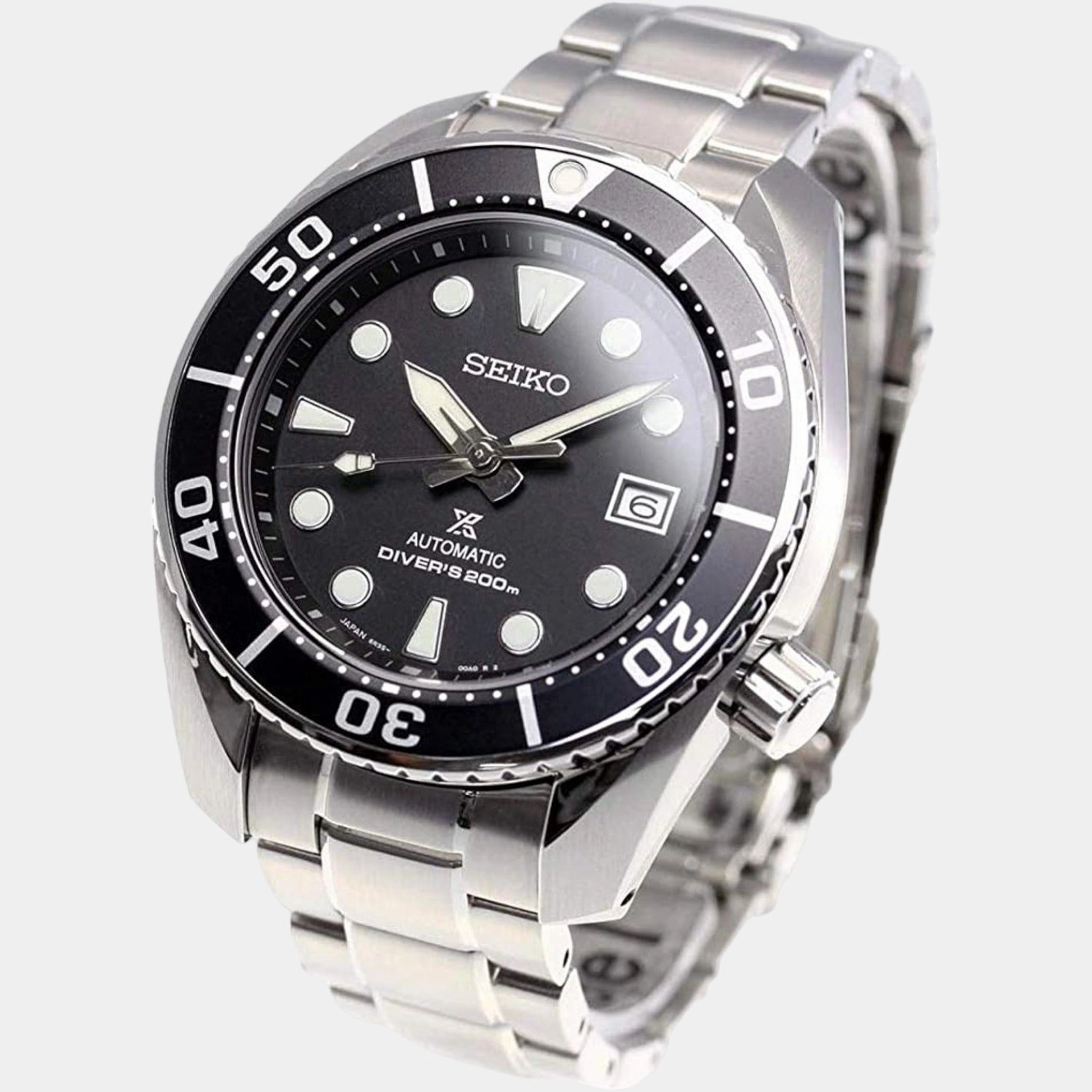 Prospex Men Automatic Black Dial Analog Stainless Steel Watch SPB101J1