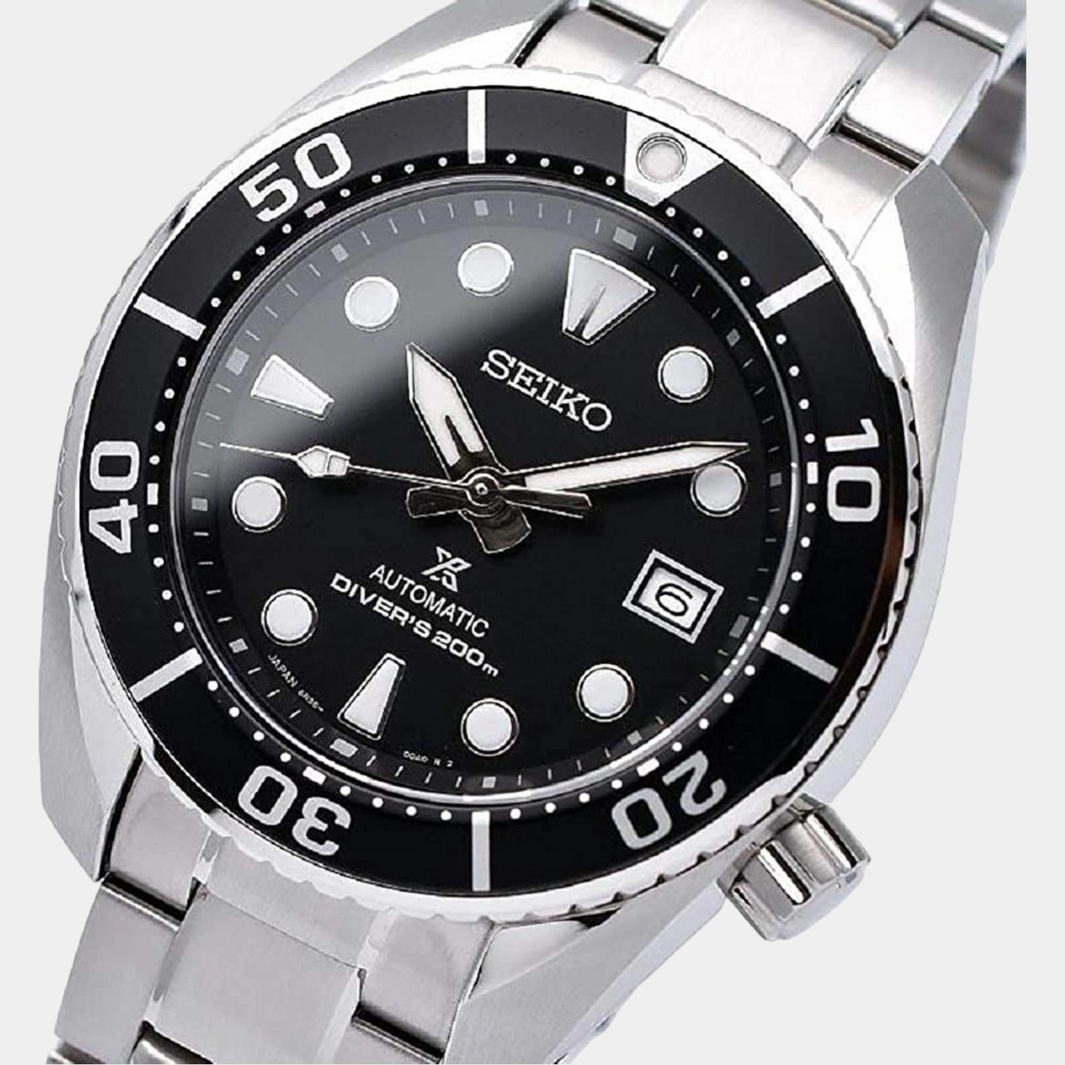 Prospex Men Automatic Black Dial Analog Stainless Steel Watch SPB101J1