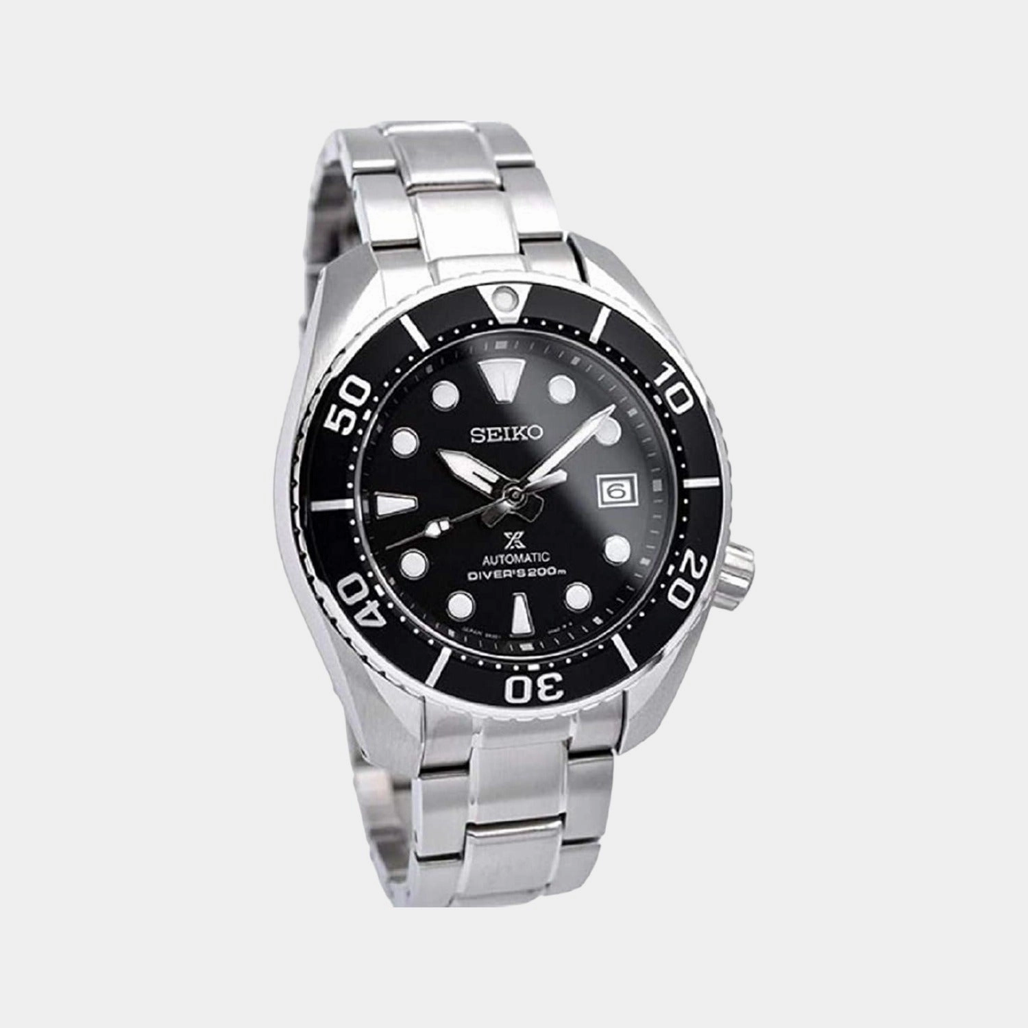 Prospex Men Automatic Black Dial Analog Stainless Steel Watch SPB101J1