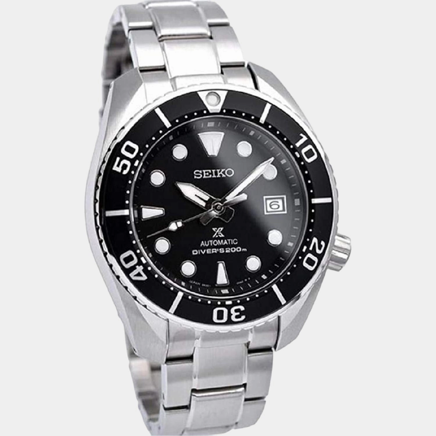 Prospex Men Automatic Black Dial Analog Stainless Steel Watch SPB101J1