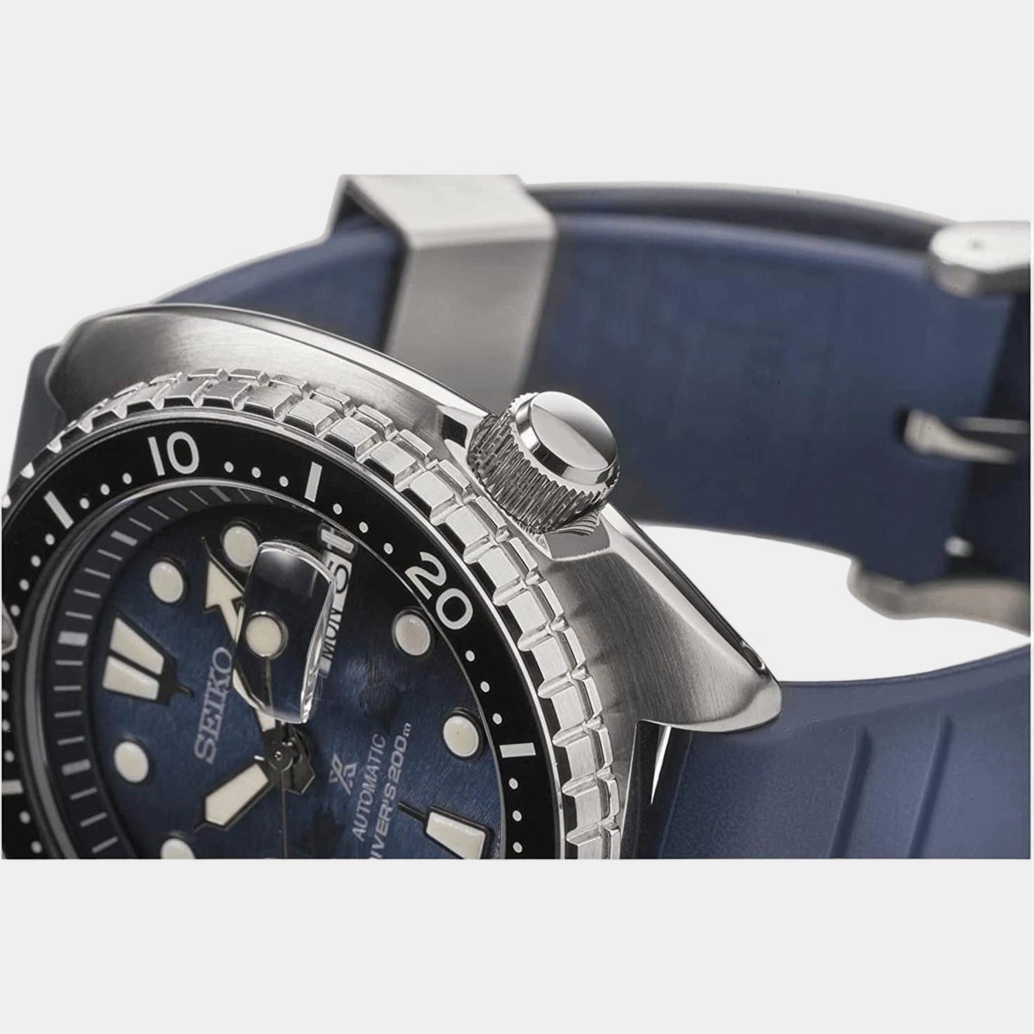 Prospex Men Automatic Blue Dial Analog Silicone Watch SRPF77K1