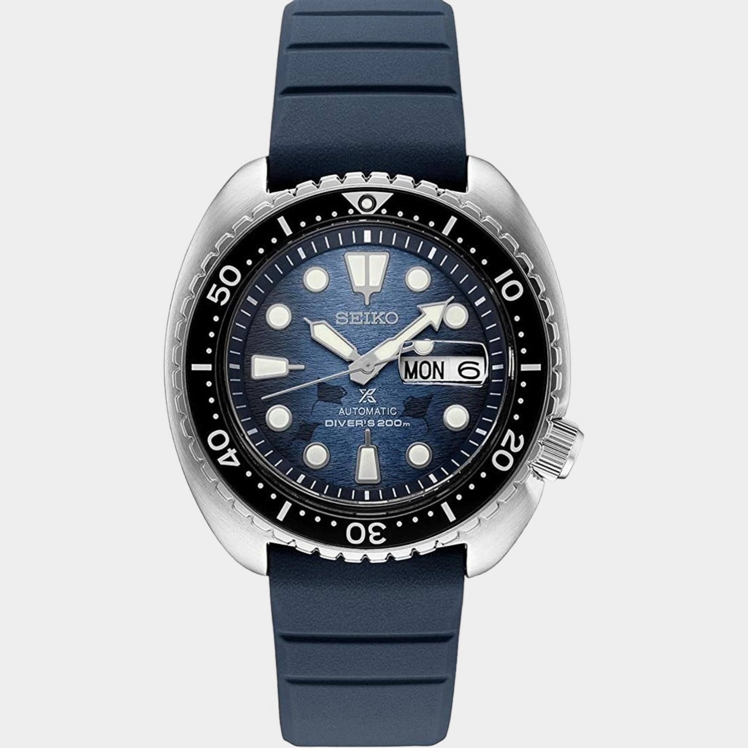 Prospex Men Automatic Blue Dial Analog Silicone Watch SRPF77K1
