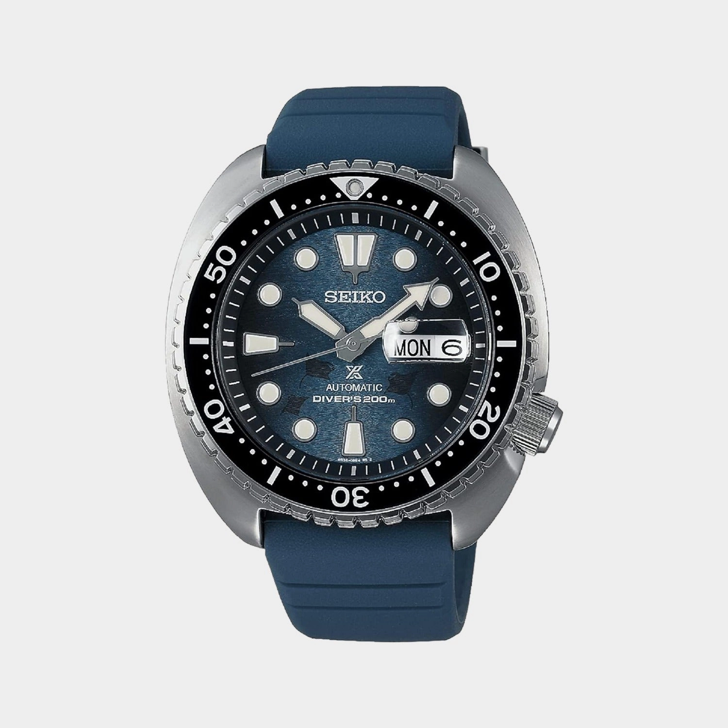 Prospex Men Automatic Blue Dial Analog Silicone Watch SRPF77K1