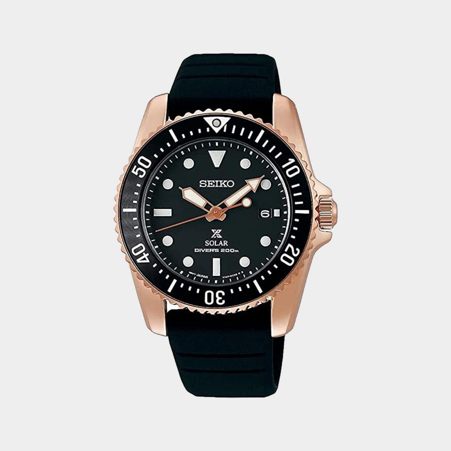 Prospex Men Solar Black Dial Analog Silicone Watch SNE586P1