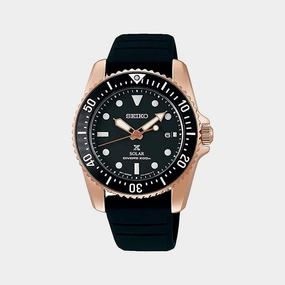 Prospex Men Solar Black Dial Analog Silicone Watch SNE586P1