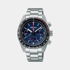 Prospex Men Solar Blue Dial Chronograph Stainless Steel Watch SSC815P1