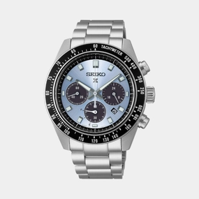 Prospex Men Solar Blue Dial Chronograph Stainless Steel Watch SSC935P1
