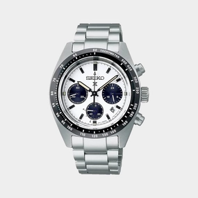 Prospex Men Solar White Dial Chronograph Stainless Steel Watch SSC813P1