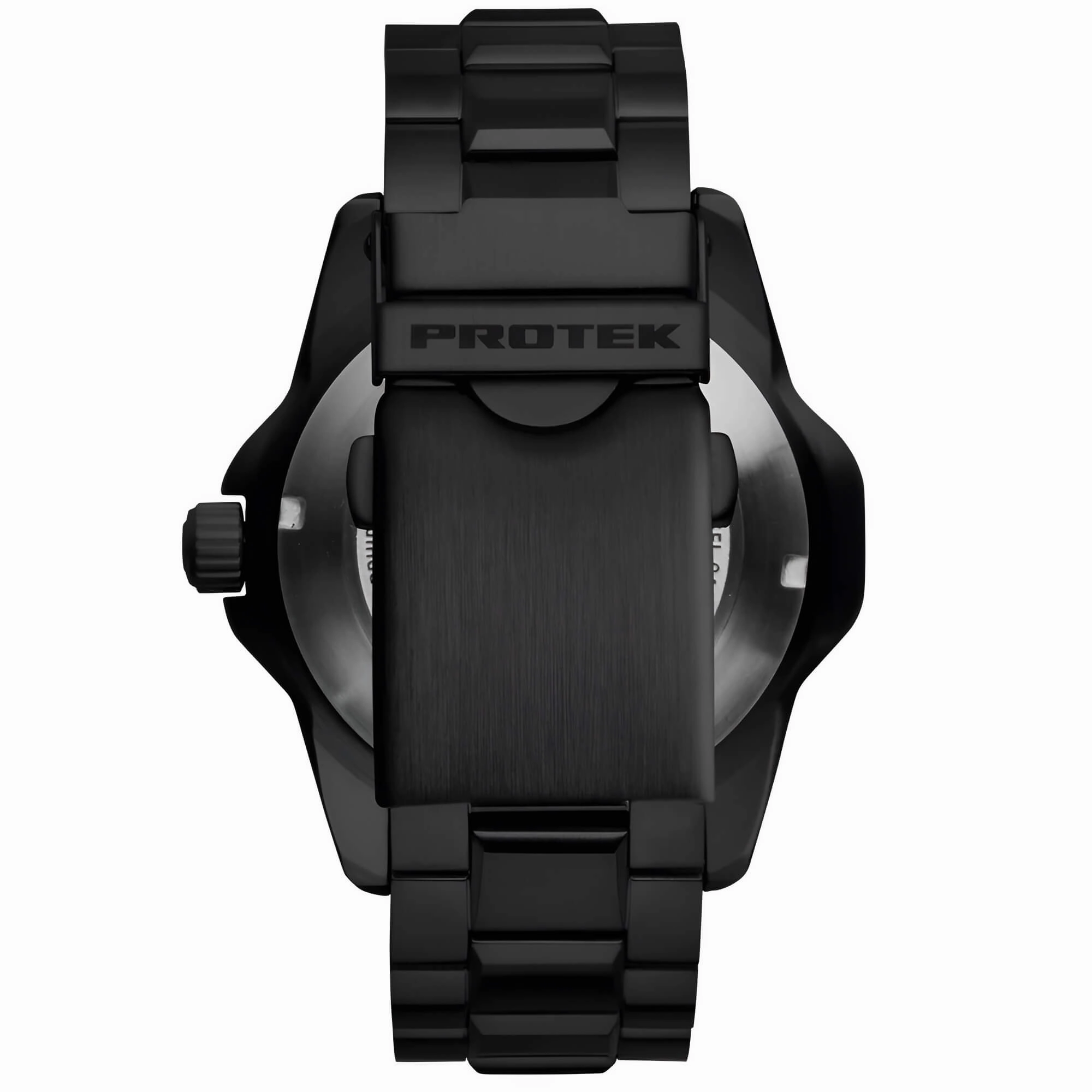 ProTek Men's Automatic Black Case Black Stainless Steel Bracelet Watch | 2217BR