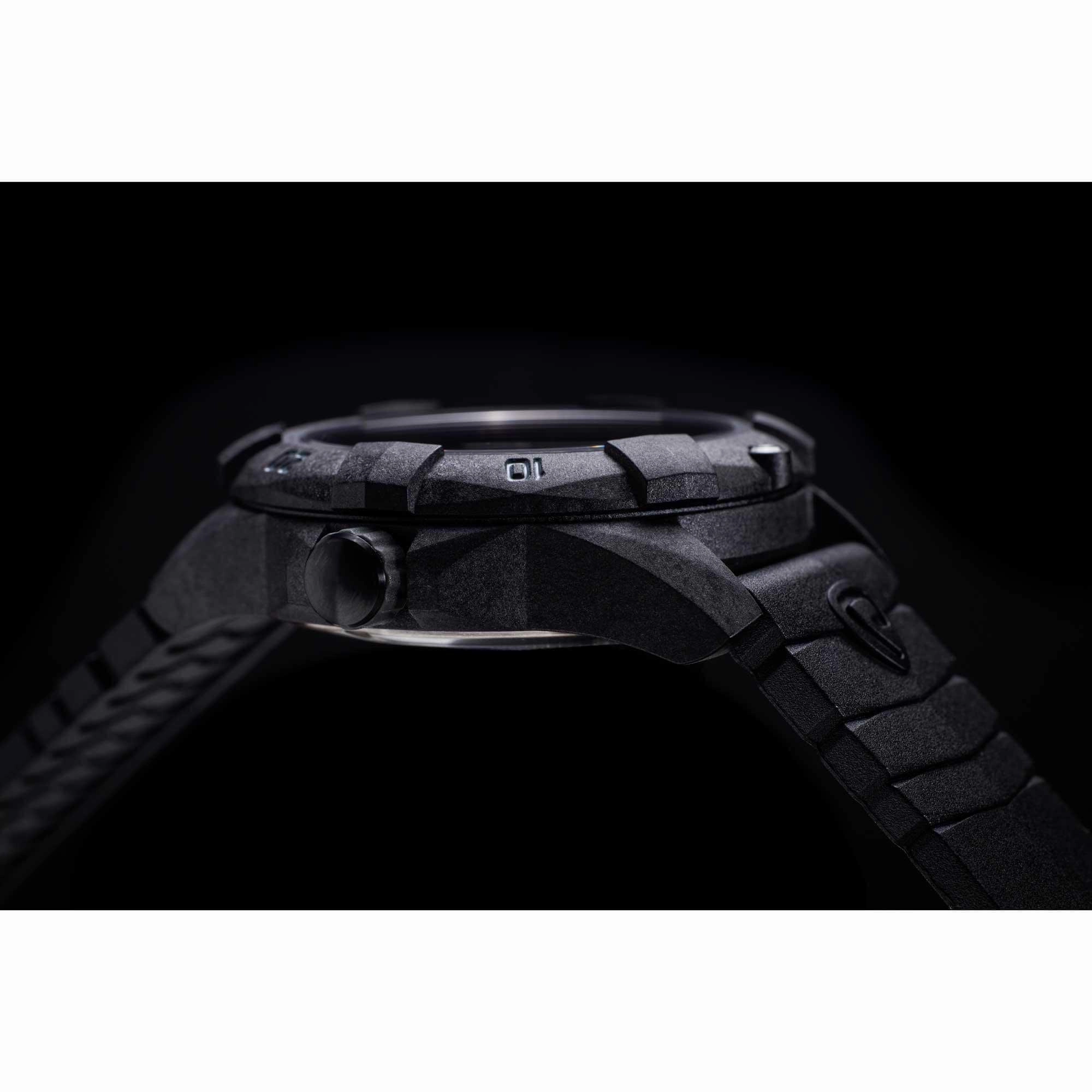 Protek Unisex Quartz Watch - Dive Series Rotating Bezel Black Dial Rubber Strap | 1001