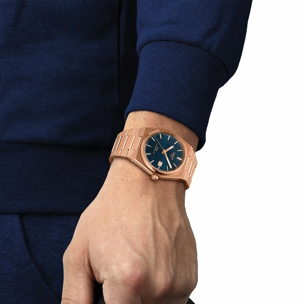 PRX Powermatic 80 Rose Gold 40mm - Blue on Bracelet