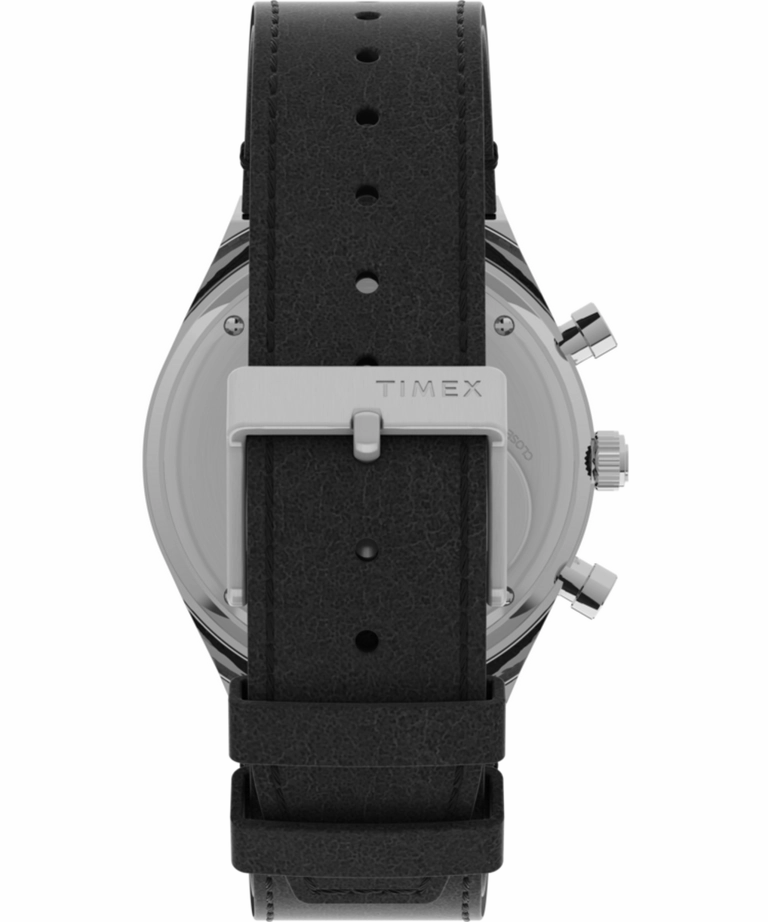 Q Timex Chronograph 40mm Leather Strap Watch TW2V42700