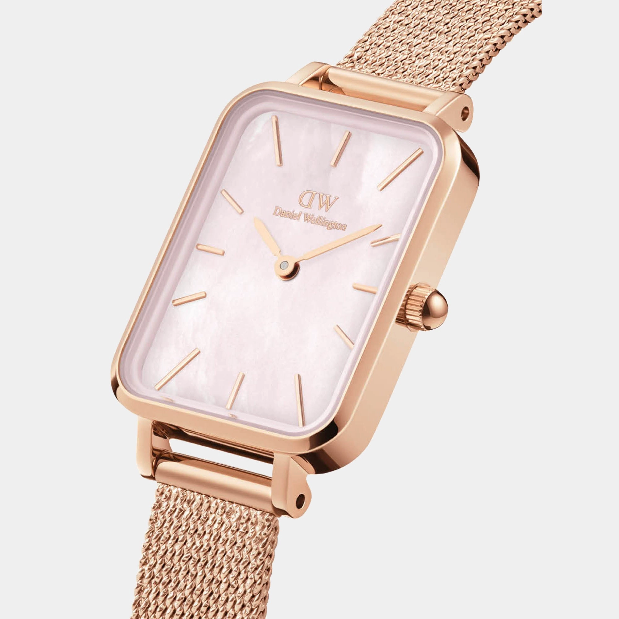 Quadro Women's Mother Of Pearl Analog Stainless Steel Watch DW00100510