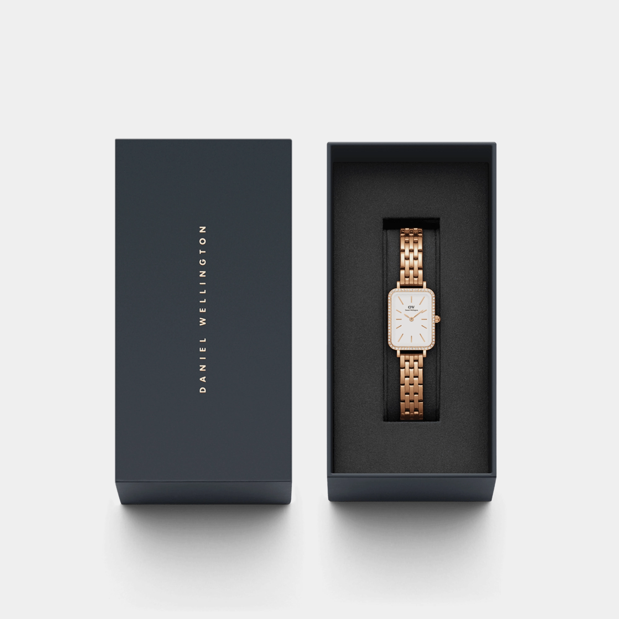 Quadro Women's White Analog Stainless Steel Watch DW00100672K