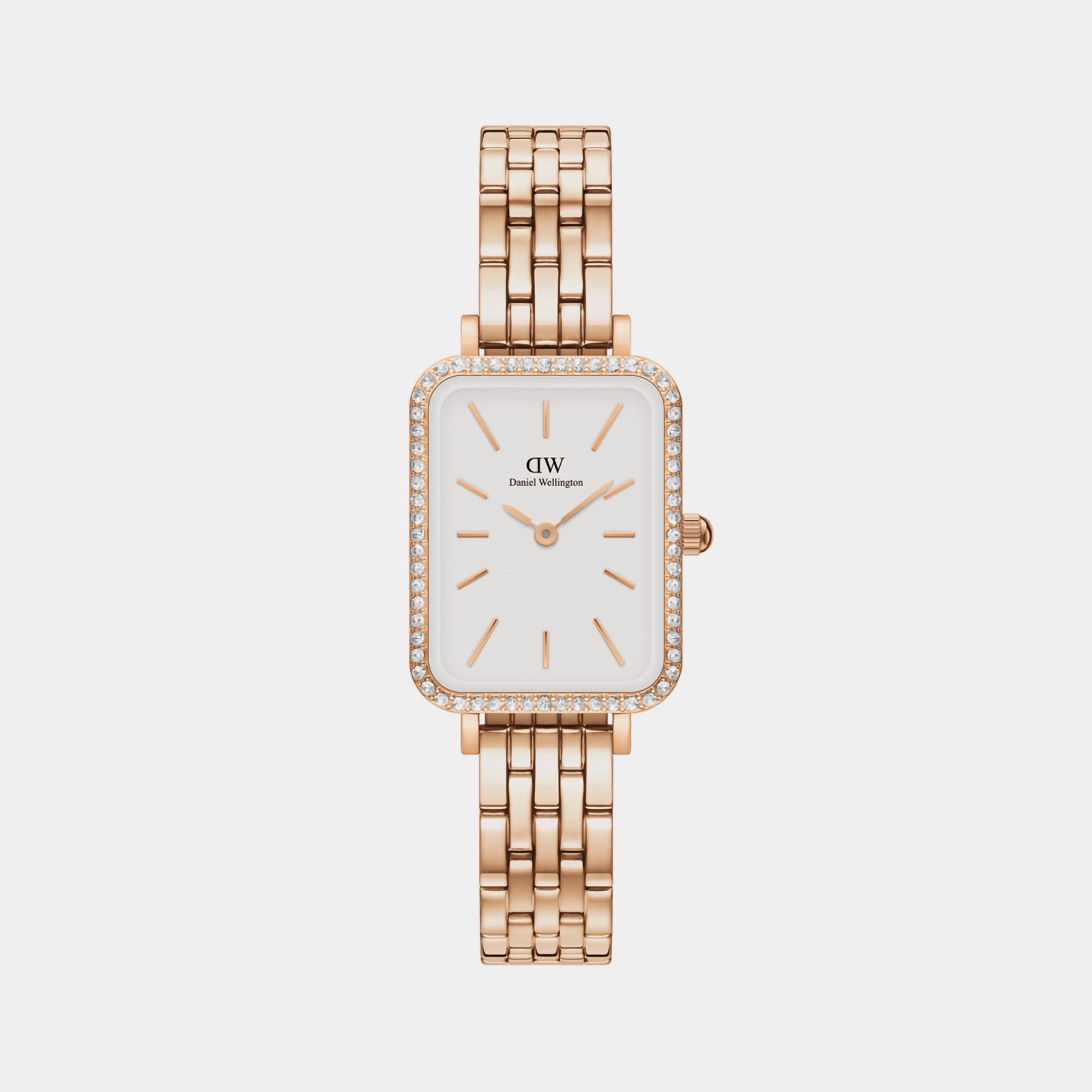 Quadro Women's White Analog Stainless Steel Watch DW00100672K