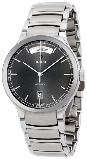 Rado Centrix Automatic Day-Date Gray Dial Stainless Steel Mens Watch R30156103