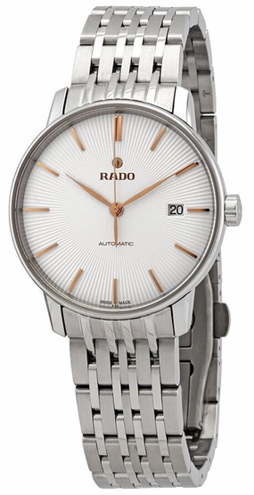 Rado Coupole Classic Automatic Stainless Steel Silver Dial Date Mens Watch R22860024