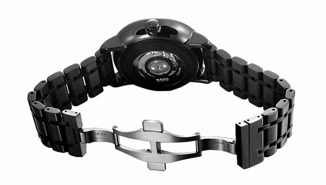 Rado DiaMaster Grande Seconde High-Tech Ceramic Black Dial Date Automatic Mens Watch R14127152